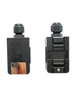 Heavy Duty Ultrasonic Clamp On Sensor For Flow Meters Slick Plug And Play Temperature Probe Replacement with a black casing and metal contact.