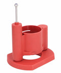 Precision Woodworking Router Lift Base With 46Mm Adjustable Height smooth red plastic base for secure fit with 63 to 65mm motors.