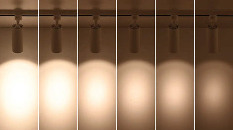 Dimmable LED Track Lighting Heads 16.5W Each Delivers 1200 Lumens 90 CRI 24 Degree Beam 4000K Neutral White Pack Of 6 in use.