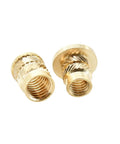 Heat Threaded Knurled Brass Inserts For 3D Printing M1.4 OD 2.3mm Height 1.5 To 6mm Press Flange Copper Hot Melt Insert