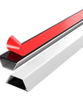 Slick Self Adhesive Aluminum Cable Raceway And Floor Cord Cover With No Mess Wire Management Kit for organizing cables in red and white finishes.