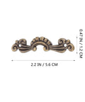 Old School Vintage Zinc Alloy Cabinet Knobs And Drawer Pulls Set 56x17mm Retro Decorative Handles antique gold ornate design