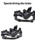 Heavy Hitter Mechanical Disc Brake Kit For Mountain Bikes And Fat Tire Electric Cruisers With Reinforced Aluminum Caliper and 160 Mm Floating Steel Rotor Brick Wall Stops - Close up of the aluminum caliper.