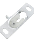 Sliding Door Panel Hanger Set For Storage And Bathrooms, 2 Pieces With Hooks And Installation Screws, Durable High Strength Anti Rust Metal Hardware For Sliding Doors, Moisture Resistant And Corrosion Resistant, Fits 2.73 By 0.72 Inch Panels.