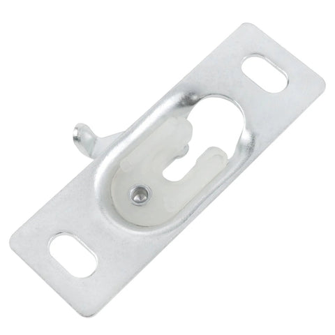Sliding Door Panel Hanger Set For Storage And Bathrooms, 2 Pieces With Hooks And Installation Screws, Durable High Strength Anti Rust Metal Hardware For Sliding Doors, Moisture Resistant And Corrosion Resistant, Fits 2.73 By 0.72 Inch Panels.