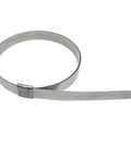Five Eighth Inch Wide Center Punch Clamp Band Hose Clamps In 201 Stainless Steel For 0.025 Inch Thickness And Four Inch Diameter Pack Of Twenty Five High Hardness And Corrosion Resistant For General Plant Maintenance And Emergency Field Repairs.