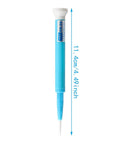 Bombproof Ceramic Screwdriver Bit Set For Precision Electronics Repair Includes Four Hella Durable Zirconia Drivers With Rotating Caps And Non Magnetic Design For Pro Grade Fixes You Gonna Love This Sweet Little Kit, displayed in a 11.4 cm long blue screwdriver.