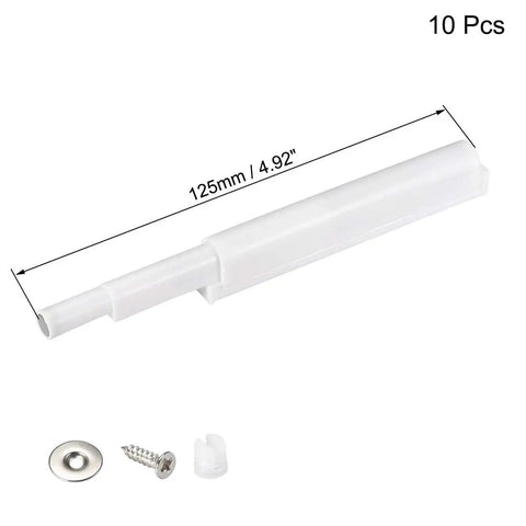 Smooth As Butter Magnetic Touch Catch Latch With Built In Damper Buffer For Cabinet Doors And Cupboards White Hardware 125mm length