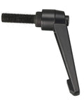 Straight Up Heavy Duty M12 X 40mm Quick Release Clamping Lever Handle with threaded shaft and matte black finish.