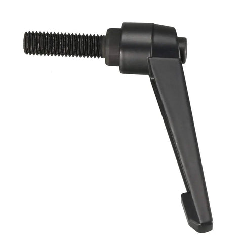 Straight Up Heavy Duty M12 X 40mm Quick Release Clamping Lever Handle with threaded shaft and matte black finish.