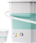 Totally Smooth, This Slick Portable Mini Washer And Dryer Offers A Massive Fifty Two Liter Size, Featuring A Foldable Collapsible Design That Makes Wash Day A Total Snap For Baby Gear, Intimates, Camping Trips, Rv Adventures, And Tiny Apartments.