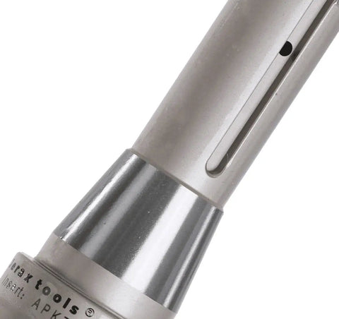 Close-up of R8 Shank Indexable End Mill Two And A Half Inch Diameter 90 Degree High Speed Milling Cutter with carbide insert