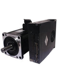Angled front view of AC servo motor 90ST-M04025 with matched drive, 220V