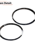 MINI Cooper Dope Chrome Headlight Trim Ring Bezel Pair For F55 F56 F57 2014 2015 2016 2017 2018 2019 2020 2021 - Product Detail