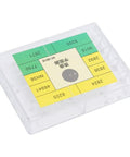 Alloy Watch Dial Feet Kit With Assorted Sizes For Easy Wristwatch Repair; storage case visible with compartments