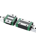 Heavy Duty Linear Rail Slide for CNC Machines with HG25 HA Carriage, shown in a dual block configuration on metal rail.