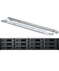 Rack Mount Network Attached Storage Server Featuring Beefy Ryzen Quad Core Processor And Two Hundred Sixty Four Tb Drive Capacity Ideal For Bulletproof Backups And Blazing Fast File Sharing Plug And Play With Ten Gb Ethernet Included with slide rails.