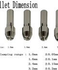 Ten Piece Rotary Collet Nuts Set for Rotary Tools With 3 Jaw Quick Change Keyless Clamping Chuck, collet dimensions 1mm to 3.2mm