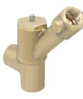 Close-up of Beefy Copper Pressure Washer Spray Gun Valve For Car Wash And Home Cleaning, Replacement Water Gun Valve Core Fittings