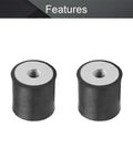Heavy Duty M4 Rubber Vibration Isolator 25mm By 30mm Female Thread Shock Absorber Anti Vibration Mount, pair view