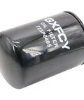Black cylindrical 723P0405 oil filter, labeled GXFCY, for heavy-duty log splitters and hydraulic systems.