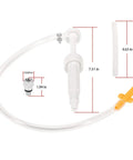 Lower Unit Gear Lube Pump For Standard Quart Bottles Fits Mercury And Mariner Outboards Plus Yamaha Nissan Tohatsu Honda Evinrude Outboards Includes One Suction Tube And Dual Adapters Three Eighths Inch And Eight Millimeter Aluminum Adapters