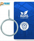 Cable Management Bridle Rings 2 Inch Heavy Duty Wood Screw Ends For Secure Low Voltage Wiring in zinc plated steel display image