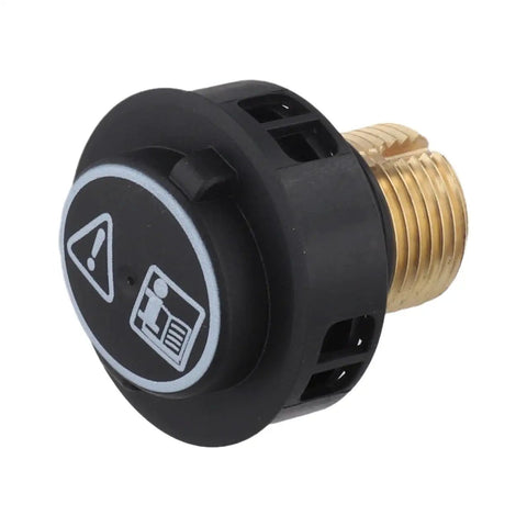 Brass Steam Cleaner Safety Valve With Black O Ring, Easy Install Replacement Part for High Pressure Steam Cleaners, Durable Anti Slip Washer Design