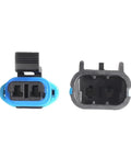 Premium 2 Pin GM Weather Pack Connector Kit Featuring Durable Male And Female Waterproof Plugs For Sensor Fan Wiring With Exact Fit 15300002 15300027 Hoses To Upgrade Your Ride Without The Hassle, blue and black