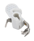 Automatic Sewing Machine Needle Threader With Precise Positioning Plastic Quick Threading Tool For Home Sewing Needles And Everyday Mending Super Handy Use Now, white plastic with metal clips