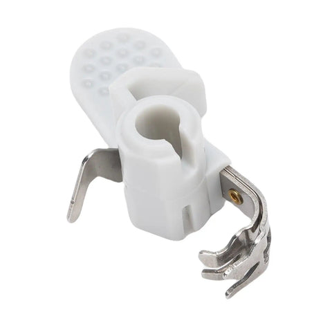 Automatic Sewing Machine Needle Threader With Precise Positioning Plastic Quick Threading Tool For Home Sewing Needles And Everyday Mending Super Handy Use Now, white plastic with metal clips