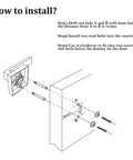Installation guide for Beefy Heavy Duty Half Dummy Lever Matte Black Non Turning Interior Door Handle For Closets And Pantries.