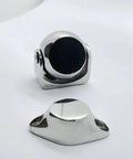 Marine Magnetic Door Stopper Catch 2 Inch Pivoting Door And Window Holder Set In 316 Stainless Steel, Heavy Duty Boat Door Stop With 8 Pound Magnetic Hold