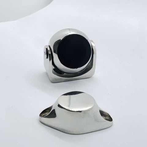 Marine Magnetic Door Stopper Catch 2 Inch Pivoting Door And Window Holder Set In 316 Stainless Steel, Heavy Duty Boat Door Stop With 8 Pound Magnetic Hold