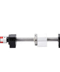 Hella Accurate C5 SFU1605 Ballscrew Kit Featuring Heavy Duty End Machined Components And Dual Nut Housing In Classic BK BF Blocks For 1500mm Pro 3D Printer Full Build Upgrade, showing side view of components.