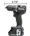 Sub Compact Brushless Cordless Drill Driver Kit With Metal Chuck And Two Speed Gears Built For Tough Jobs And Tight Squeezes, 5-7/8 inch size