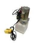 Heavy Duty Horizontal Mount Hydraulic Power Unit Single Phase 115 Or 230 Volt Pump For Dock Levelers with yellow control switch