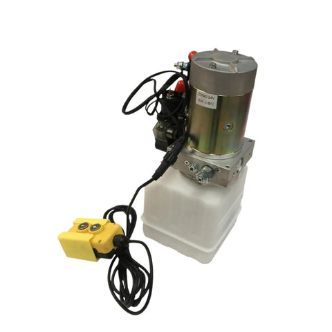 Heavy Duty Horizontal Mount Hydraulic Power Unit Single Phase 115 Or 230 Volt Pump For Dock Levelers with yellow control switch
