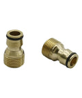 Copper Hose Tap Connector And Mixer Adaptor Water Pipe Joiner Fitting For Garden Hose Faucet Adapter Watering Tools Set, 2 copper connectors