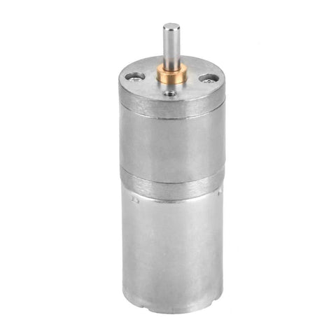 12V DC gear motor with encoder, 25mm diameter metal housing and top shaft
