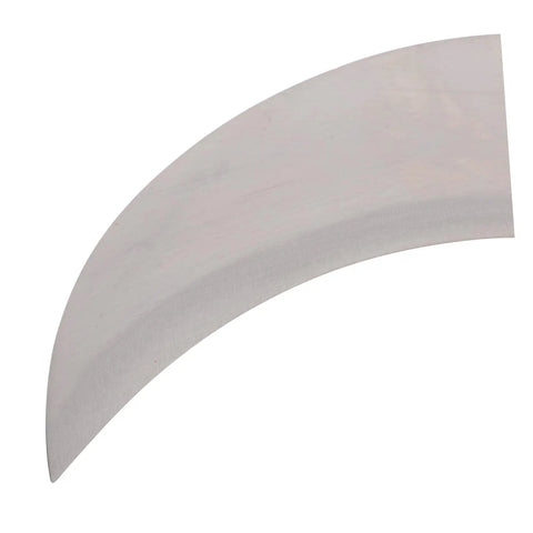 Close-up of manganese steel blade from Long Handle Garden Sickle For Weeding And Grass Cutting Manganese Steel Blade With Wooden Handle Durable Lawn Care Tool For Harvesting Weeds Vines And Small Branches Easy Grip Outdoor Yard Work