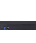 Built Tough 6 Port Network Firewall Mini Pc With Intel Celeron Cpu And 4Gb Ddr4 Ram 128Gb Msata Ssd Aluminum Enclosure rear view with ports.