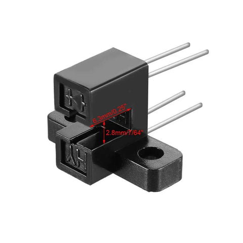 HY805 Ten Pack Slot PCB Photo Interrupter Slotted Optical Sensor Switch with 2.8mm narrow slot for object detection