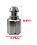 5-pack RTK GPS quick-release adapter for Trimble poles; metal construction, 36.6mm tall, 18.85mm wide