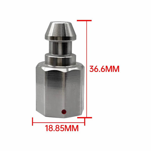 5-pack RTK GPS quick-release adapter for Trimble poles; metal construction, 36.6mm tall, 18.85mm wide