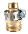 Super Durable 3/4 Inch Hose Repair Kit With Male And Female Garden Connector Mender Tool Fix Leaks Fast And Easy For A Perfect Flow Outside brass hose connector with clamp