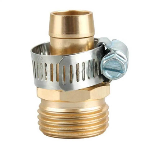 Super Durable 3/4 Inch Hose Repair Kit With Male And Female Garden Connector Mender Tool Fix Leaks Fast And Easy For A Perfect Flow Outside brass hose connector with clamp