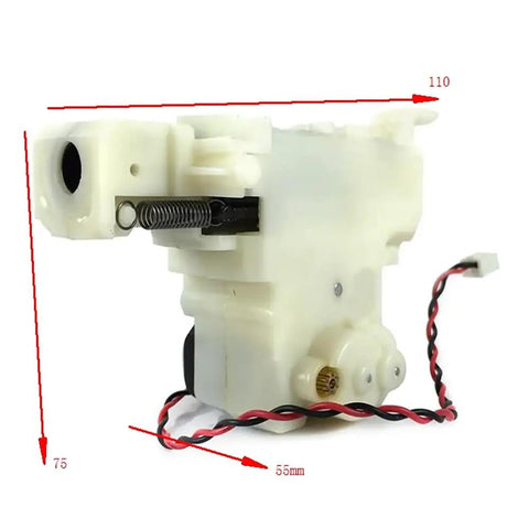 1 16th Scale RC Tank BB Shooting Unit Spare Part With Or Without Recoil 7.4V Upgrade Kit side view with wiring