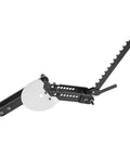 Heavy Duty Manual Pipe Bender With Precision Angle Gauge And Long Lever Handle For Smooth One Hundred Twenty Degree Bends No Sweat Tube Bending Tool For Pro Mechanics And Shop Crew side view of tool showing lever and angle gauge