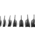 14 Piece Flexible Contour Sanding Pad Kit With 28 Angled Grip Handles For Auto Detailing And Woodcraft Jobs That Keep Your Setup Rad While Crushing Every Curve No Sweat, rubber holders in various shapes.